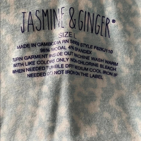 Jasmine & Ginger Loungewear Pajama Tank Top - Picture 5 of 7